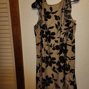 SHEIN Black Floral Dress